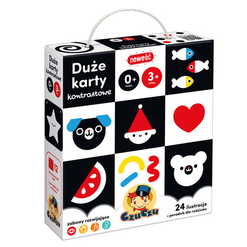 okładka CzuCzu Duże karty kontrastowe 0 mies.+ 3 mies.+ książka