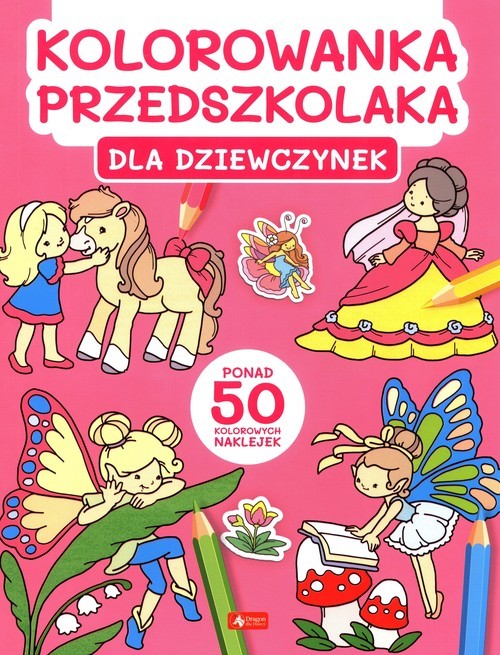 okładka Kolorowanka przedszkolaka. Dla dziewczynek książka