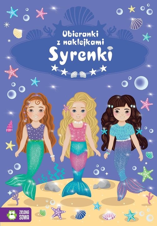 okładka Ubieranki z naklejkami Syrenki książka