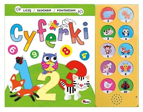 okładka Liczę słucham powtarzam Cyferki książka | Elżbieta Korolkiewicz
