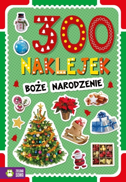 okładka 300 naklejek Boże Narodzenie książka