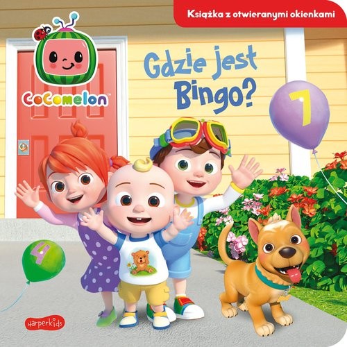 okładka Cocomelon Gdzie jest Bingo? Książka z otwieranymi okienkami książka