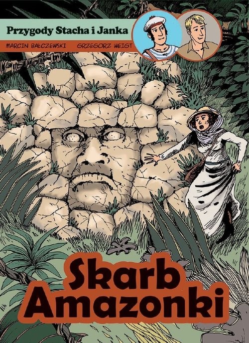 okładka Przygody Stacha i Janka Skarb Amazonki / Timof książka | Marcin Bałczewski, Grzegorz Weigt