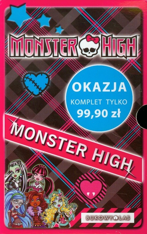 okładka Monster High. Upiorna szkoła / Upiór z sąsiedztwa / Po moim trupie / O wilku mowa / Zabójczo stylowy notes Pakiet książka | Lisi Harrison