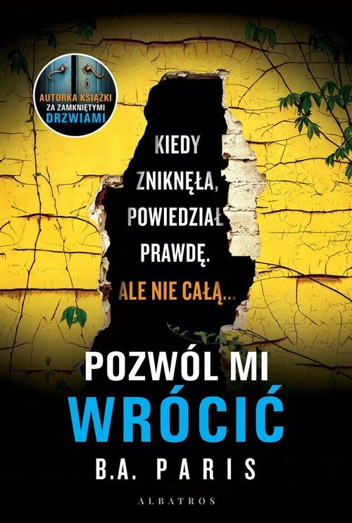 okładka Pozwól mi wrócić książka | B.A. Paris