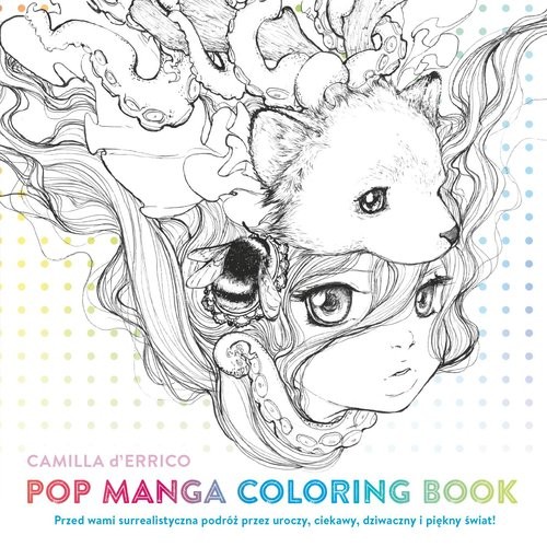 okładka Pop manga coloring book książka | Camilla D'Errico