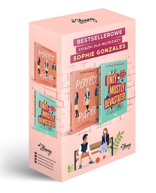 okładka Pakiet Perfect on paper, Only mostly devastated. Prawie w totalnej rozsypce książka | Sophie Gonzales