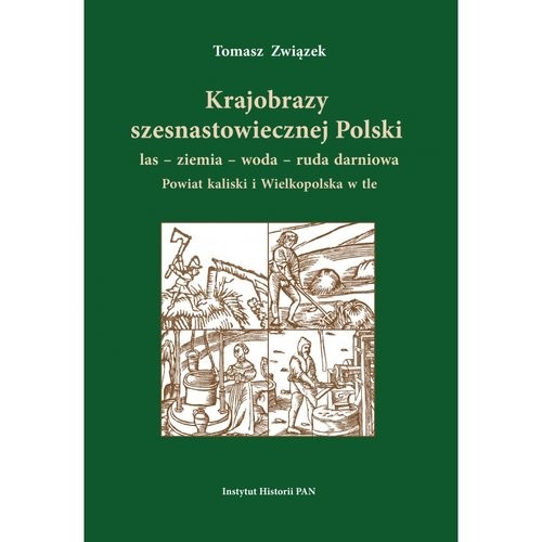 okładka Krajobrazy szesnastowiecznej Polski las ziemia woda ruda darniowa Powiat kaliski i Wielkopolska w tle książka | Tomasz Związek