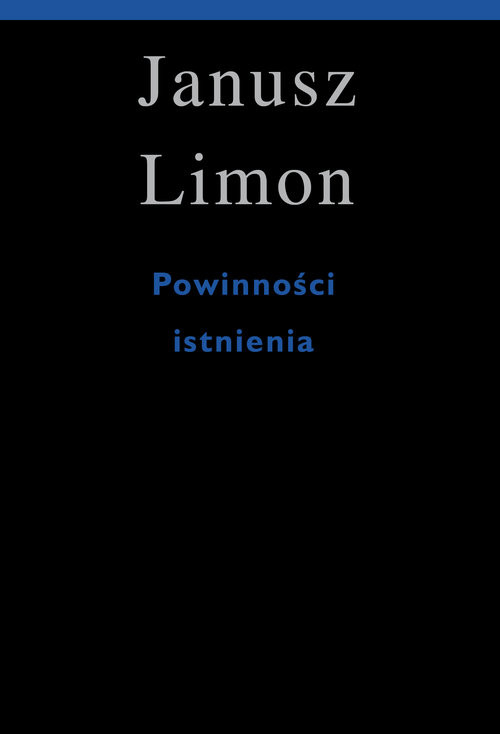okładka Powinność istnienia książka | Janusz Limon