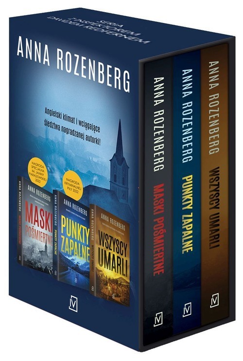 okładka Pakiet: Maski pośmiertne / Punkty zapalne / Wszyscy umarli książka | Anna Rozenberg