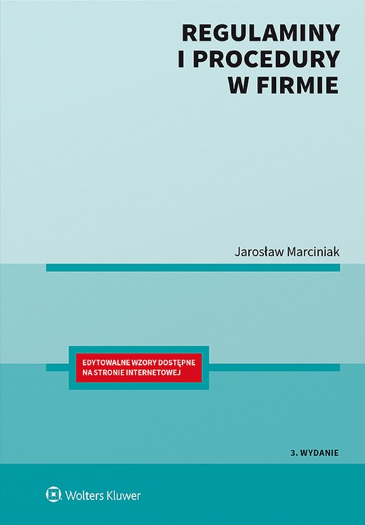 okładka Regulaminy i procedury w firmie (pdf) ebook | pdf | Jarosław Marciniak