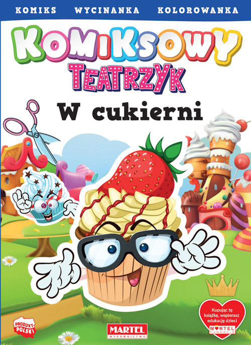 okładka Komiksowy teatrzyk W cukierni książka | Adam Gdula