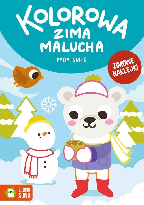 okładka Kolorowa zima malucha Pada śnieg książka