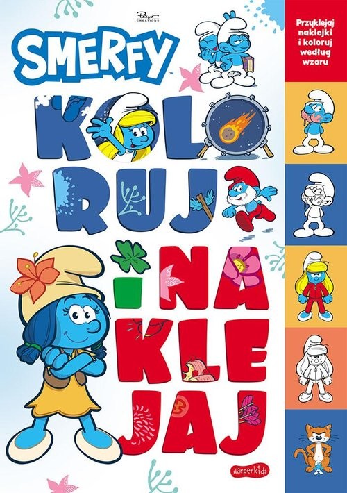 okładka Smerfy. Koloruj i naklejaj. Nowe przygody książka | null null