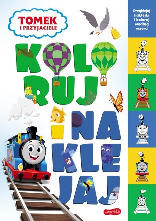 okładka Tomek i przyjaciele. Koloruj i naklejaj 2 książka | null null