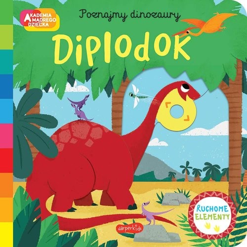 okładka Diplodok. Akademia mądrego dziecka. Poznajmy dinozaury książka | Campbell Books