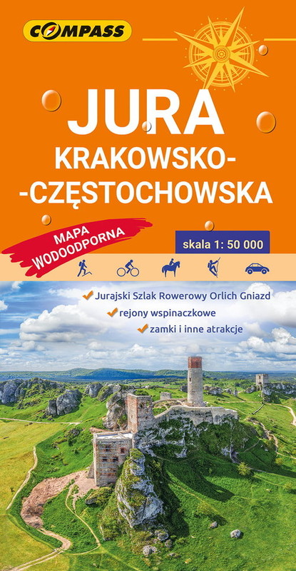 okładka Jura Krakowsko-Częstochowska Mapa wodoodporna książka