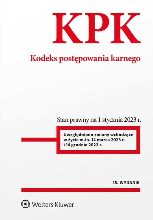 okładka Kodeks postępowania karnego. Przepisy (pdf) ebook | pdf | Opracowanie redakcyjne