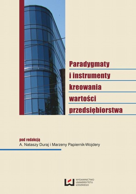 okładka Paradygmaty i instrumenty kreowania wartości przedsiębiorstwa ebook | pdf | A. Natasza Duraj, Marzena Papiernik-Wojdera