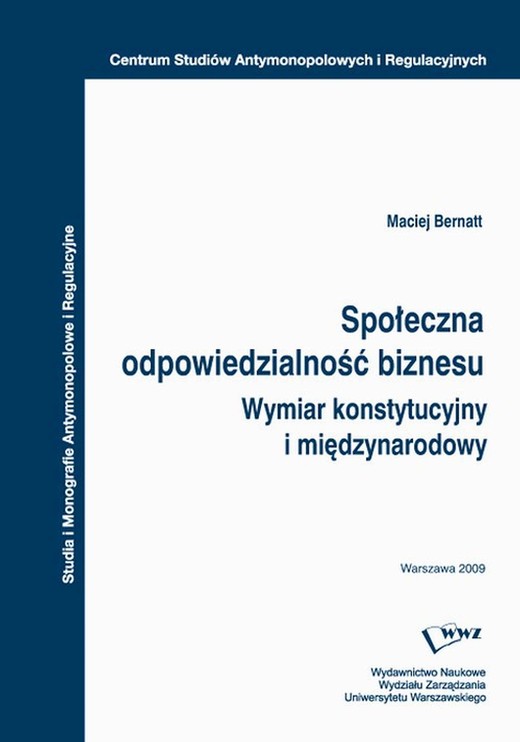 okładka Społeczna odpowiedzialność biznesu ebook | pdf | Maciej Bernatt