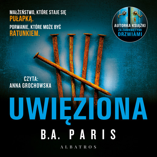 okładka UWIĘZIONA audiobook | MP3 | B.A. Paris