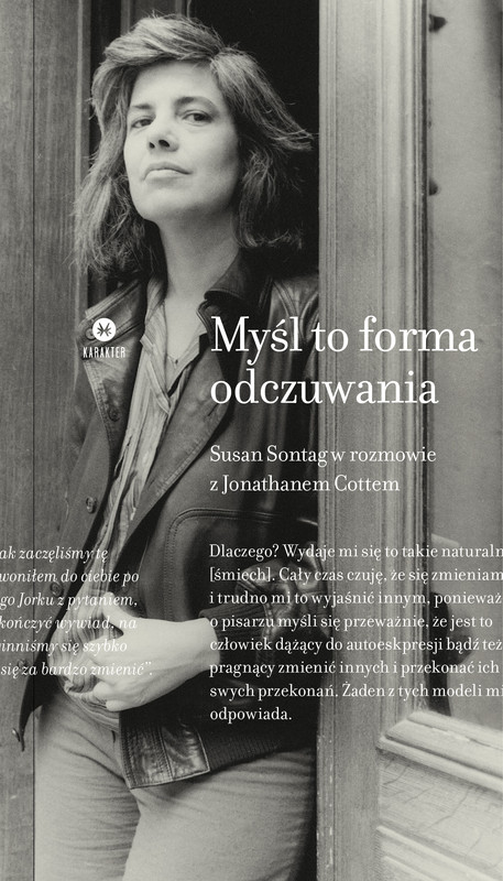 okładka Myśl to forma odczuwania ebook | epub, mobi | Susan Sontag, Johnatan Cott