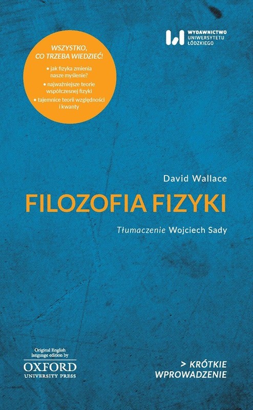 okładka Filozofia fizyki Krótkie Wprowadzenie 33 książka | Dawid Wallace