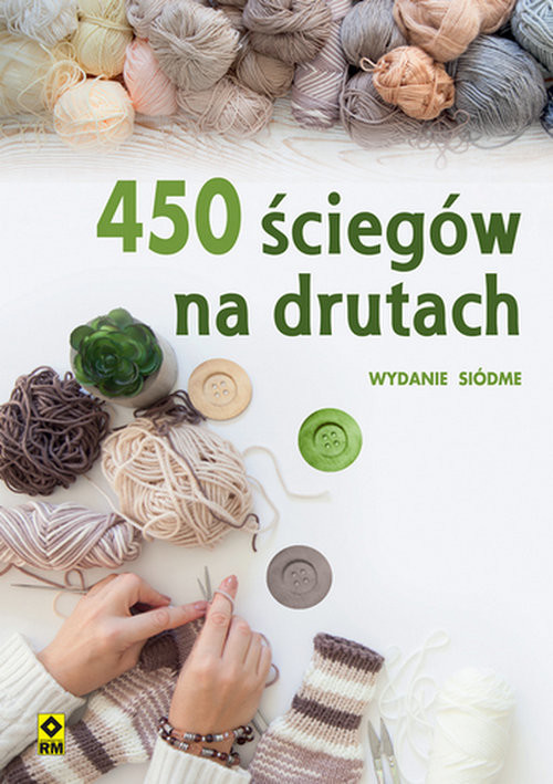 okładka 450 ściegów na drutach książka