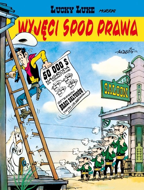 okładka Lucky Luke Wyjęci spod prawa Tom 6 książka