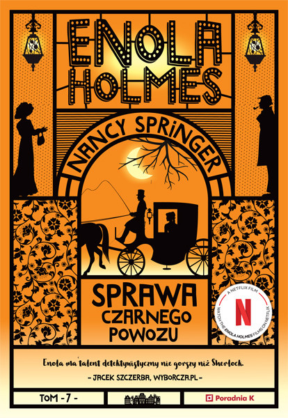 okładka Enola Holmes. Sprawa czarnego powozu książka | Nancy Springer