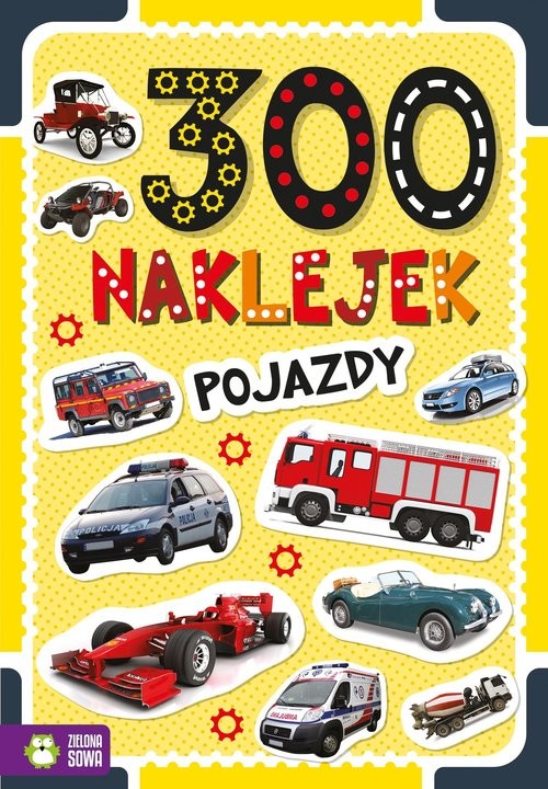 okładka 300 naklejek Pojazdy książka