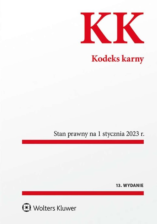 okładka Kodeks karny. Przepisy w.13 książka