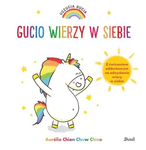 okładka Uczucia Gucia Gucio wierzy w siebie książka | Aurelie Chien