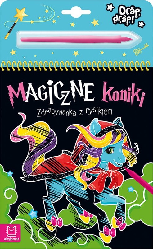 okładka Magiczne koniki Zdrapywanka z rysikiem książka | Anna Podgórska