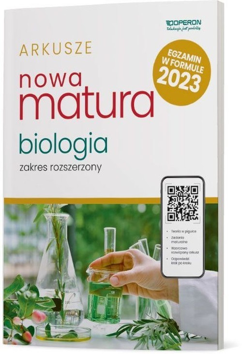 okładka Nowa Matura 2023 Biologia Arkusze maturalne Zakres rozszeerzony Szkoła ponadpodstawowa książka | Kamil Kulpiński