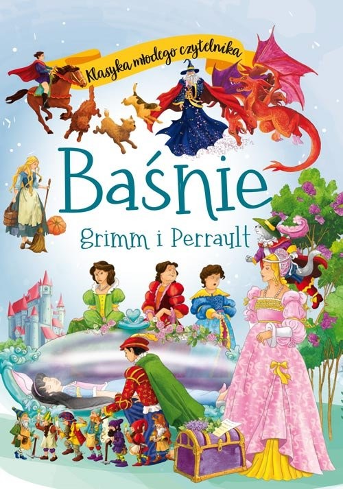 okładka Klasyka młodego czytelnika. Baśnie Grimm i Perrault książka