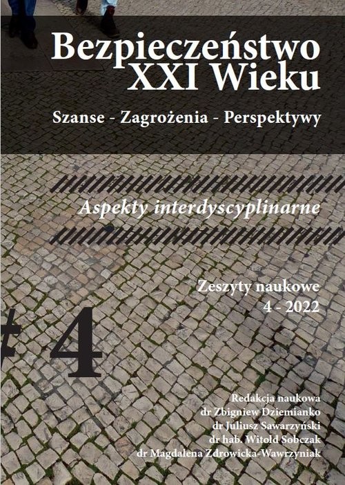 okładka Bezpieczeństwo XXI Wieku Szanse - Zagrożenia - Perspektywy. Aspekty interdyscyplinarne 4-2022 książka