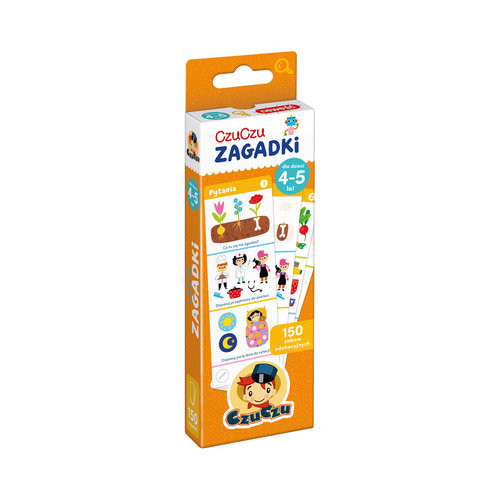 okładka CzuCzu Zagadki dla dzieci w wieku 4-5 lat książka | Praca Zbiorowa