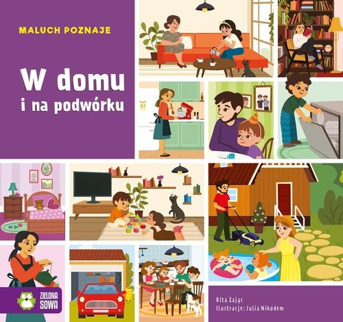 okładka Maluch poznaje W domu i na podwórku książka | Rita Dudkowska