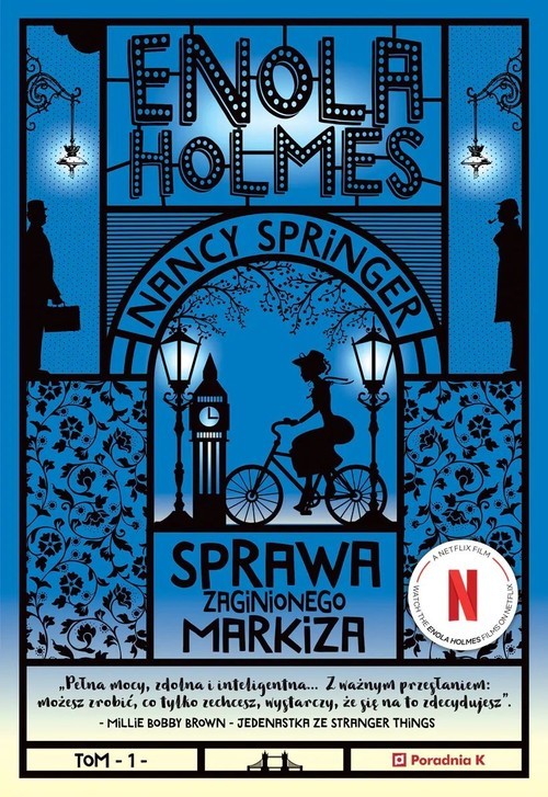 okładka Enola Holmes Sprawa zaginionego markiza książka | Nancy Springer