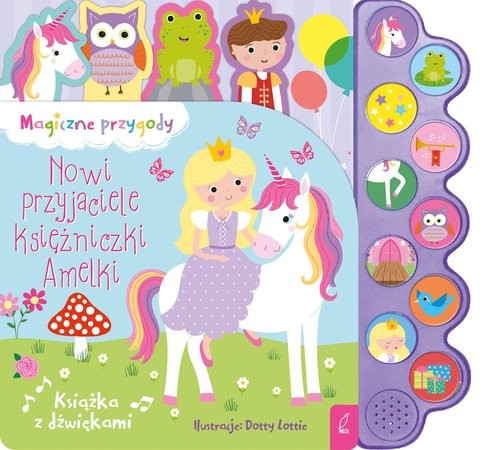 okładka Nowi przyjaciele księżniczki Amelki książka