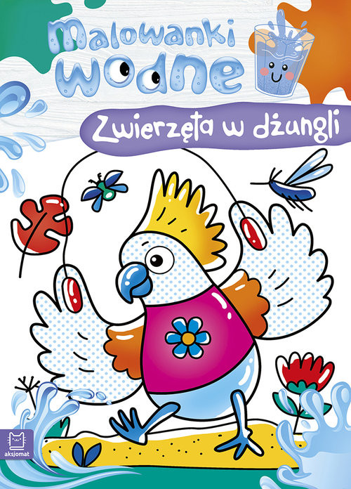 okładka Malowanki wodne Zwierzęta w dżungli książka | Kajdana Sylwia