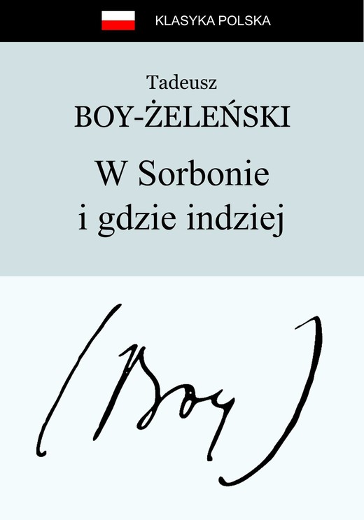okładka W Sorbonie i gdzie indziej ebook | epub, mobi | Tadeusz Boy-Żeleński
