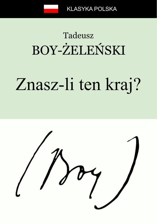 okładka Znasz-li ten kraj?… ebook | epub, mobi | Tadeusz Boy-Żeleński