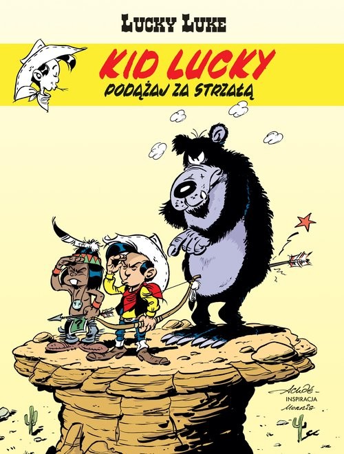 okładka Lucky Luke. Kid Lucky. Podążaj za strzałą. Tom 4 książka