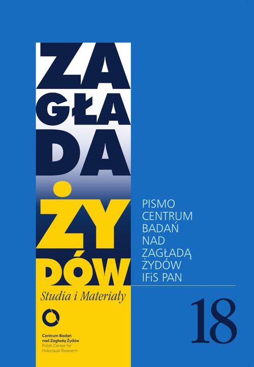 okładka Zagłada Żydów. Studia i Materiały nr 18 R. 2022 Pismo Centrum Badań nad Zagładą Żydów IFiS PAN książka