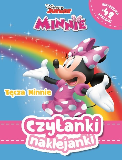 okładka Czytanki naklejanki Tęcza Minnie Disney Junior Minnie książka | Olivia London