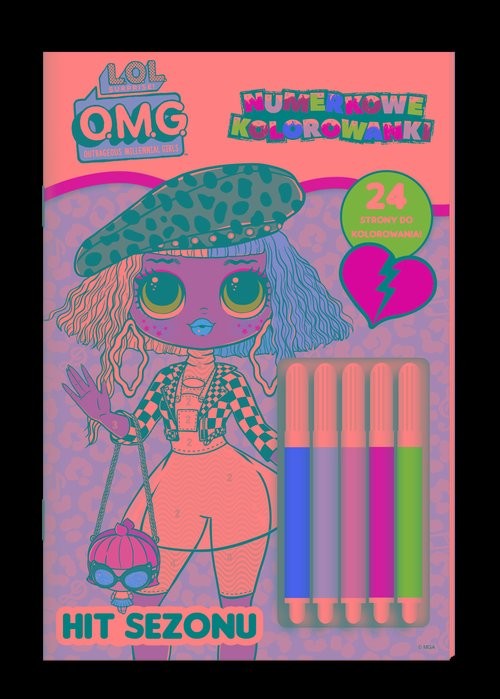 okładka L.O.L Surprise! OMG Numerkowe kolorowanki Hit sezonu książka
