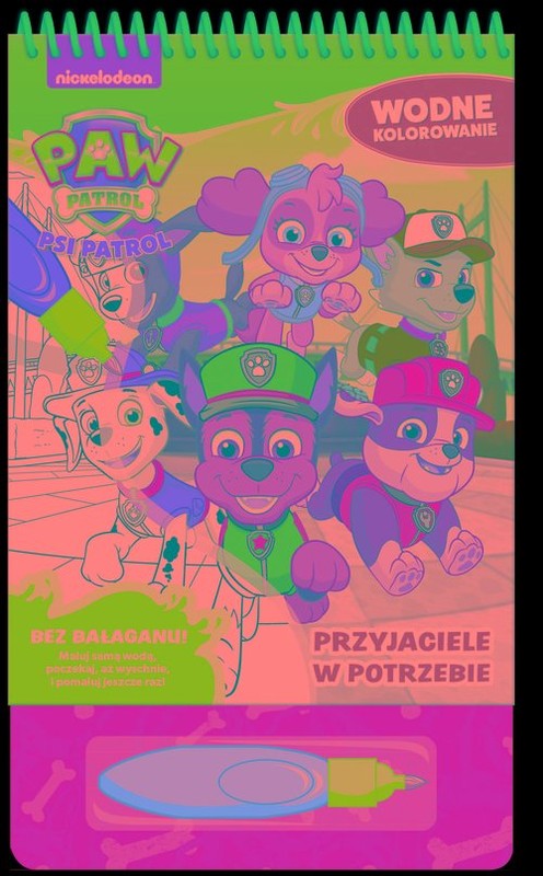 okładka Psi Patrol Wodne kolorowanie Przyjaciele w potrzebie książka