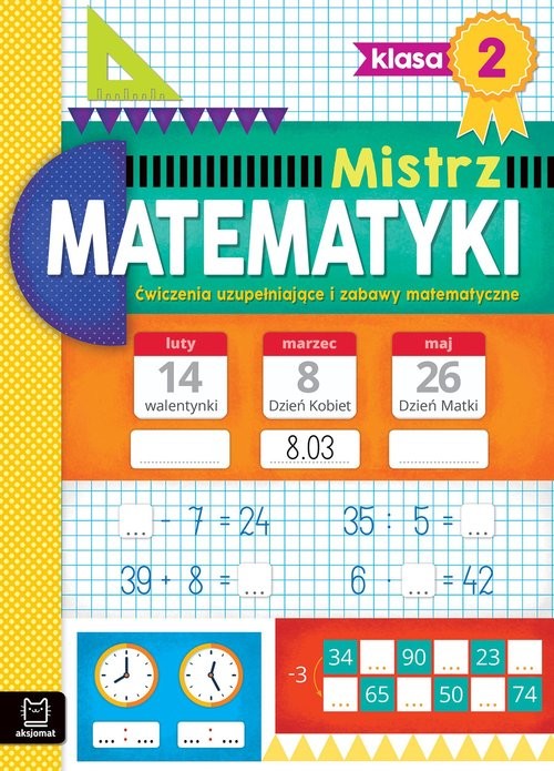 okładka Mistrz matematyki klasa 2 Ćwiczenia uzupełniające i zabawy matematyczne książka | Adam Konstantynowicz